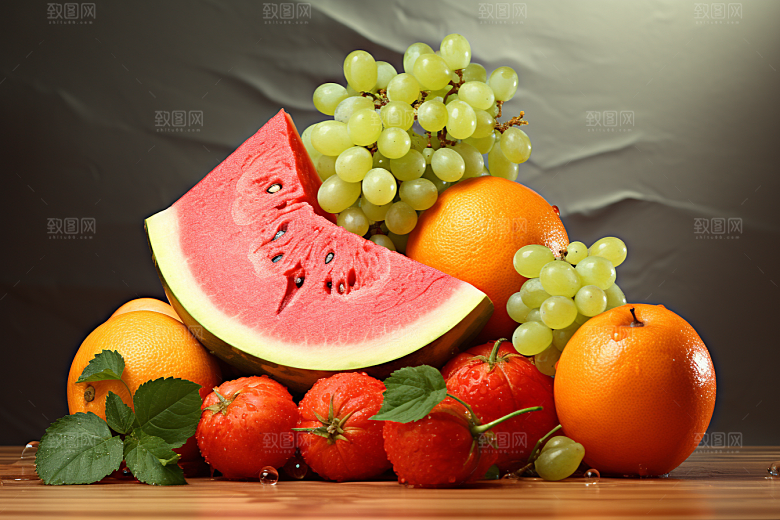 新鲜水果高清缤纷摄影图