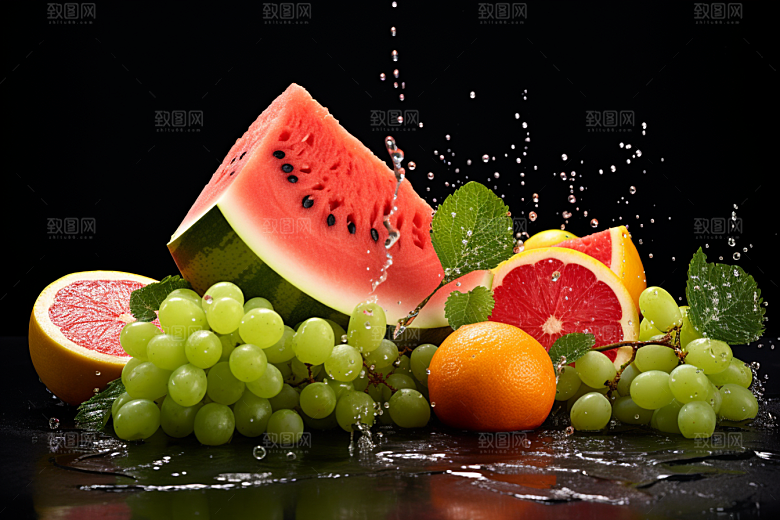 新鲜水果果品美食摄影图
