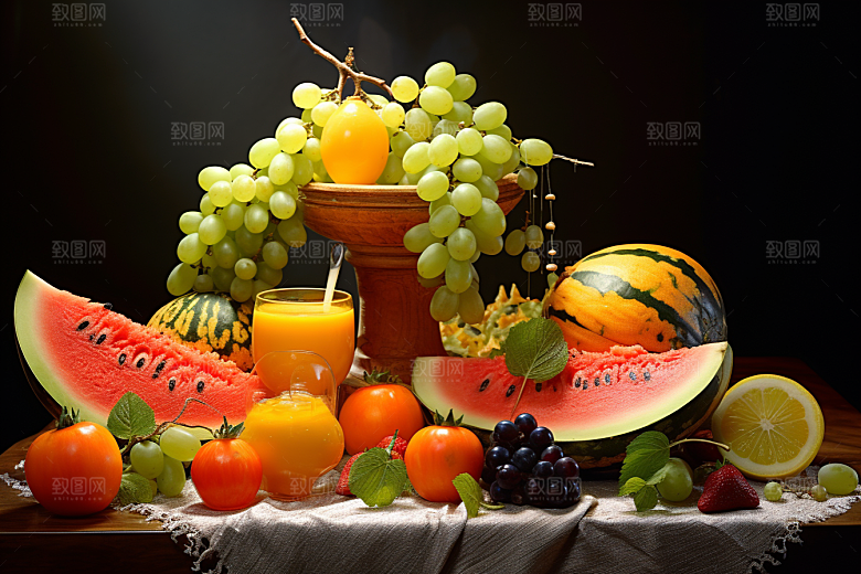 新鲜水果果品美食摄影图