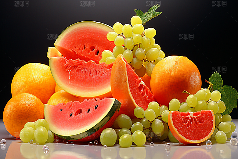 新鲜水果高清美食摄影图