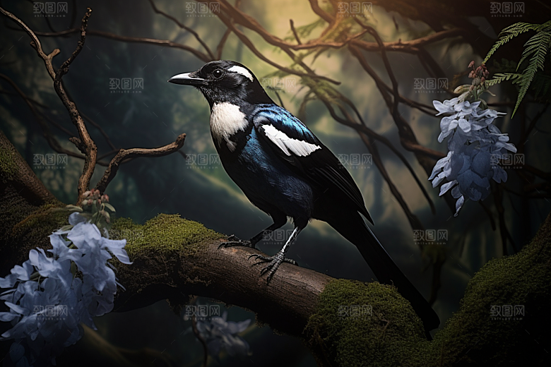 喜鹊高清鸦科摄影图