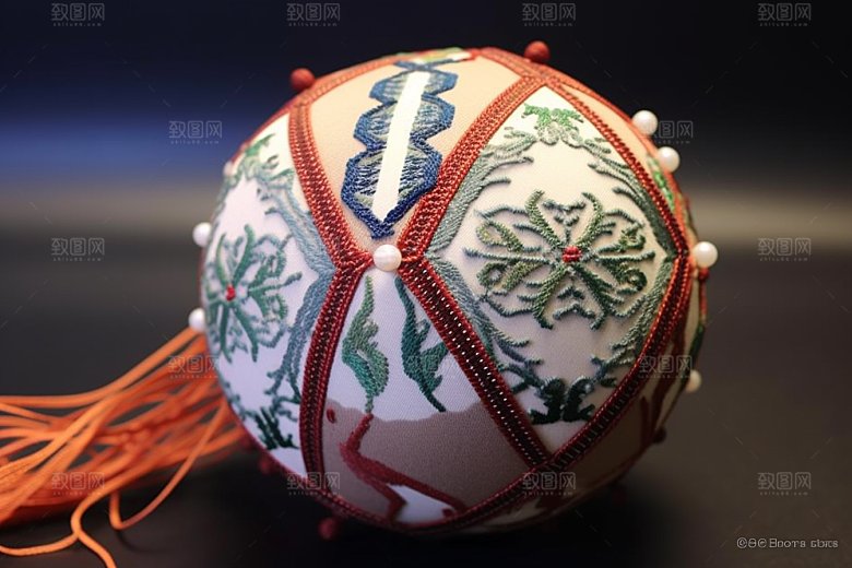 绣球手工艺高清摄影图