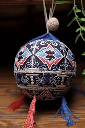 绣球传统文化高清摄影图