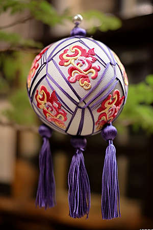 绣球传统文化中国风摄影图