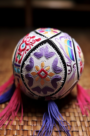 绣球中国风传统文化摄影图