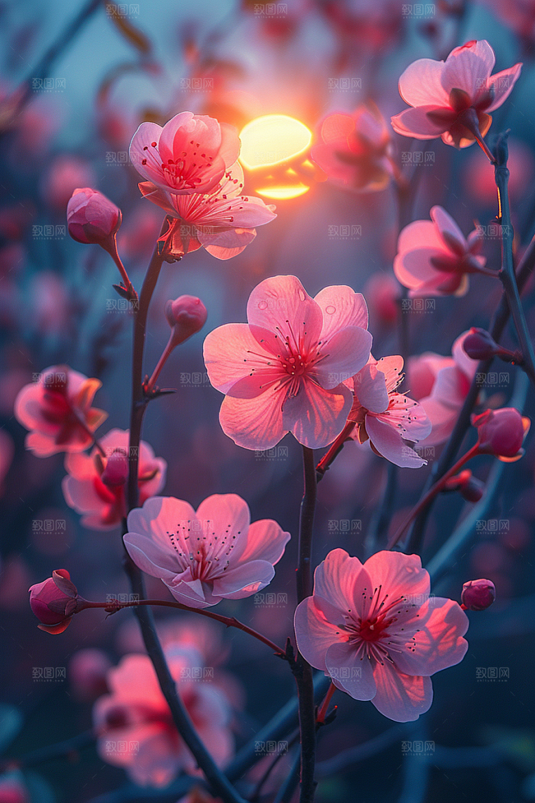 落日风光高清美景素材