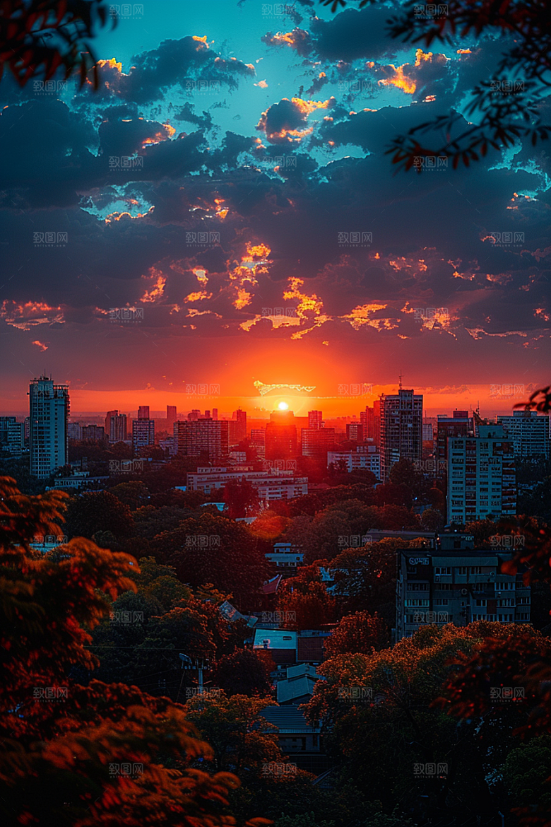 落日风光夕阳自然素材