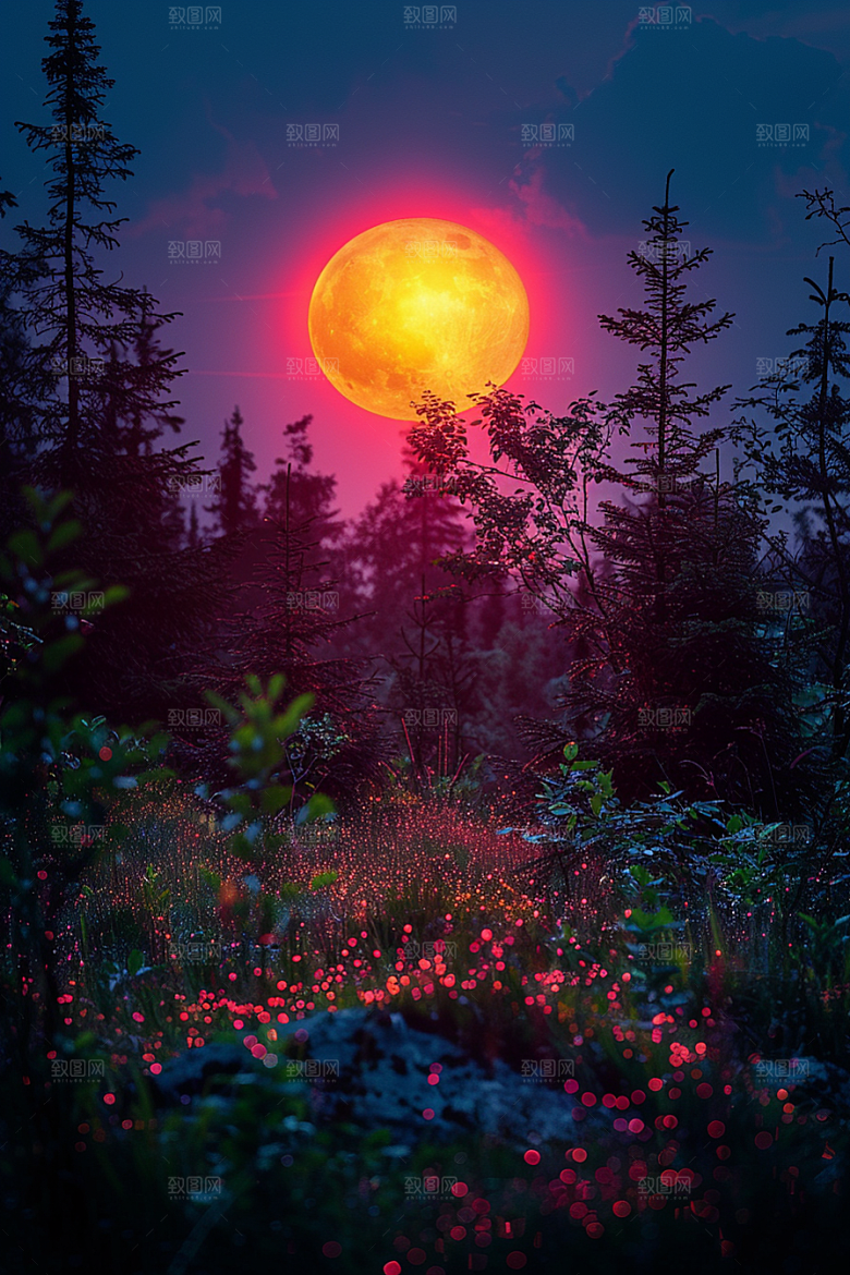 落日风光夕阳景色素材