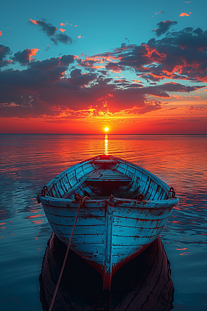 落日风光夕阳风景素材