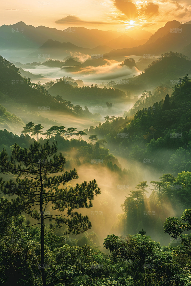 落日风光美景自然素材