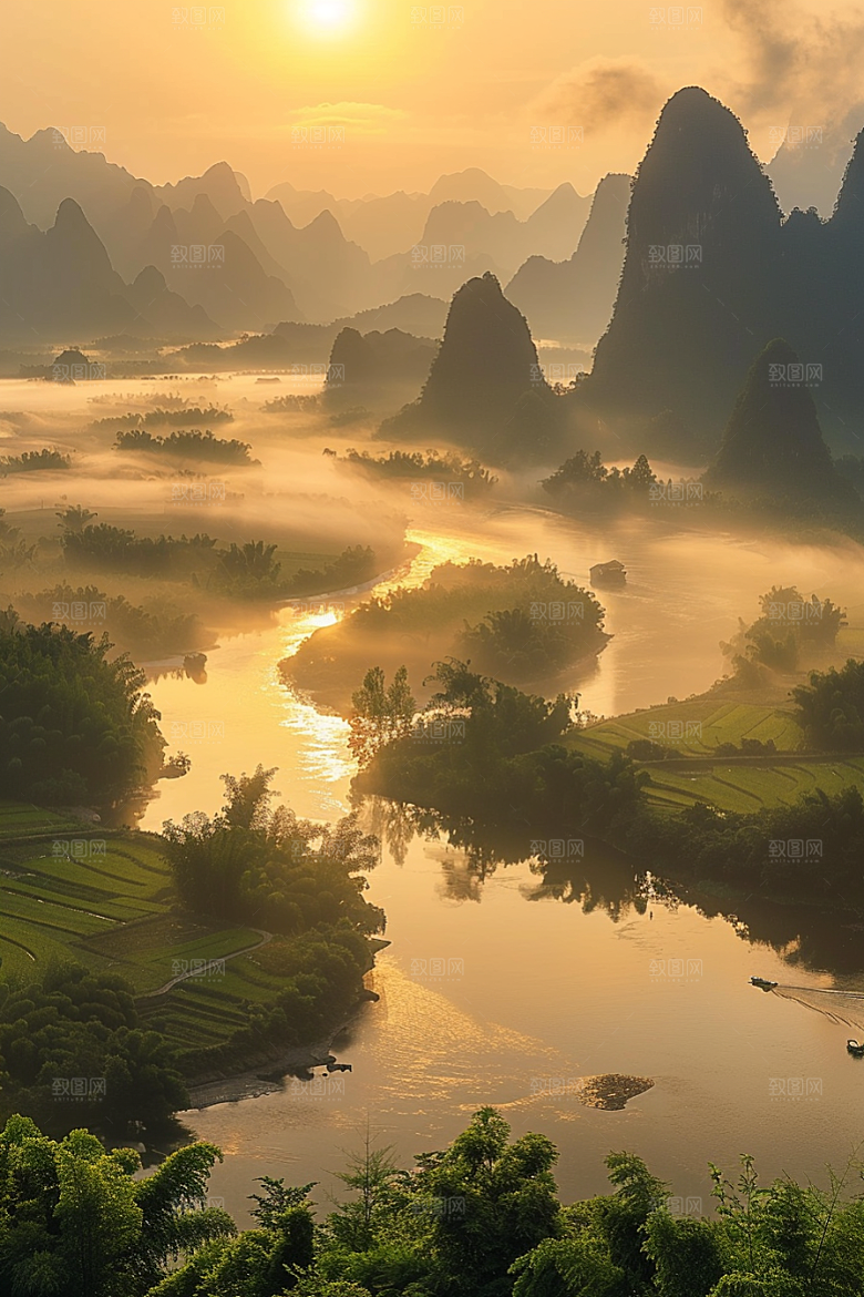 落日风光景色夕阳素材