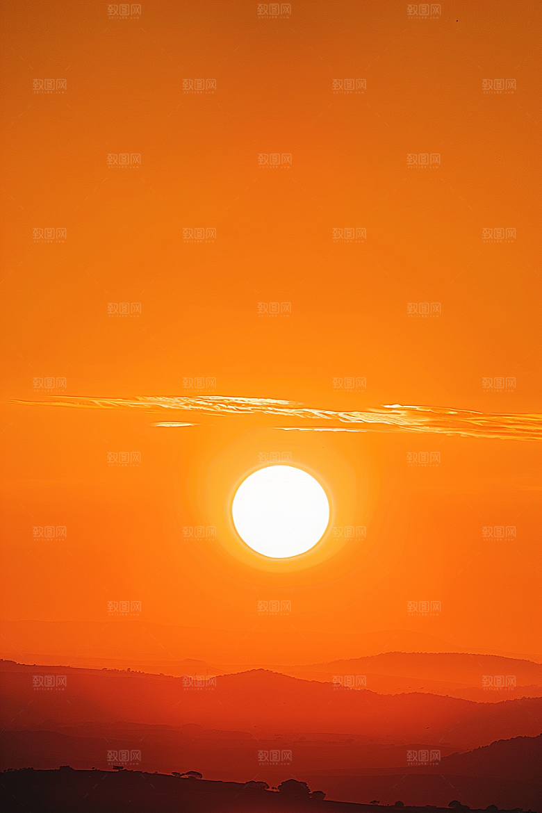 落日风光高清夕阳素材