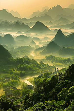 落日风光美景高清素材