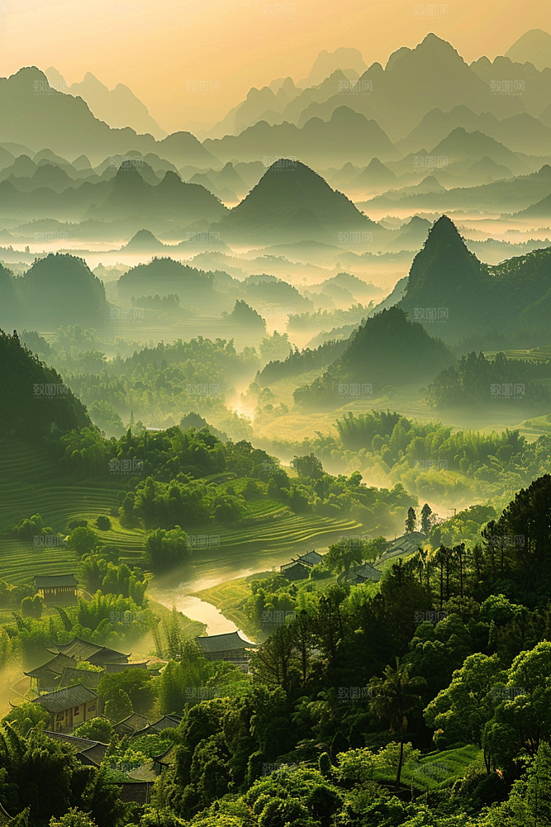 落日风光美景高清素材