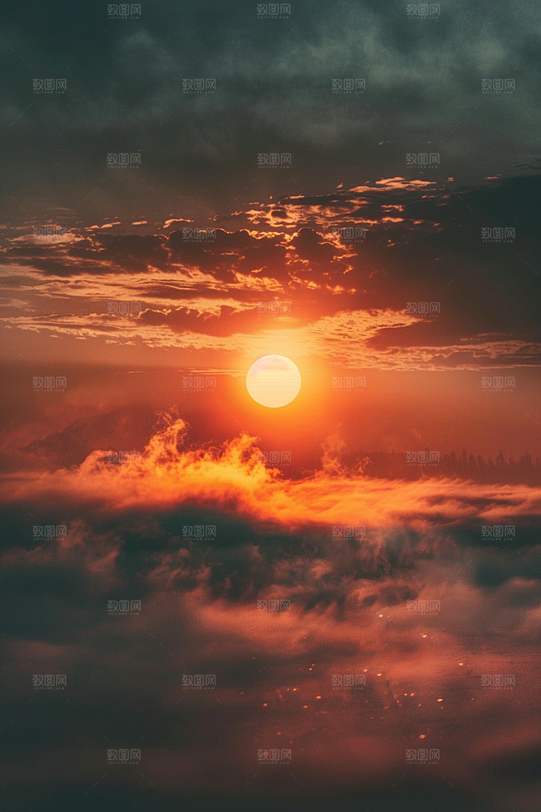 落日风光美景自然素材