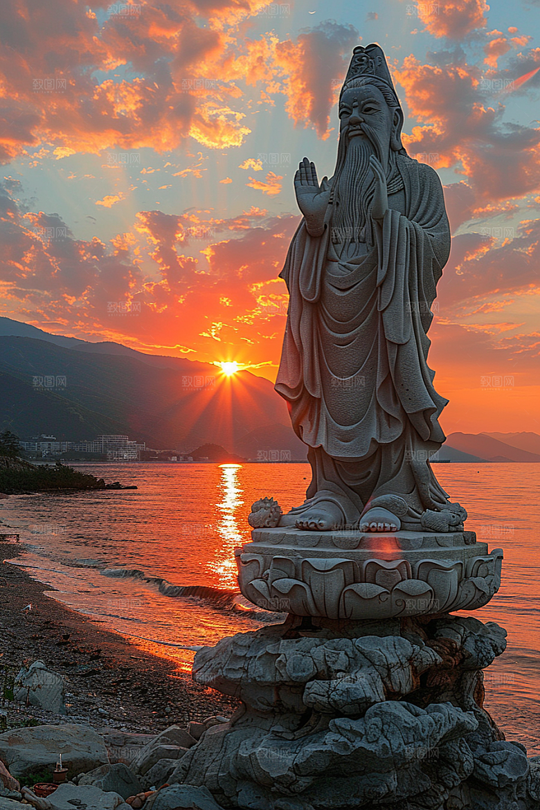 落日风光晚霞景色素材