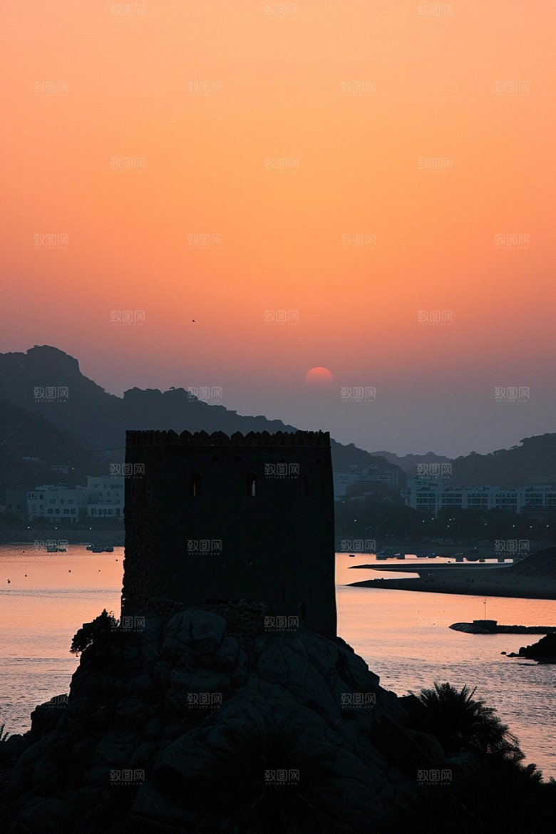 落日风光景色风景素材