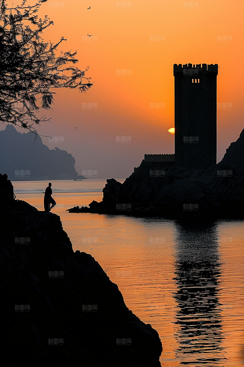 落日风光夕阳美景素材