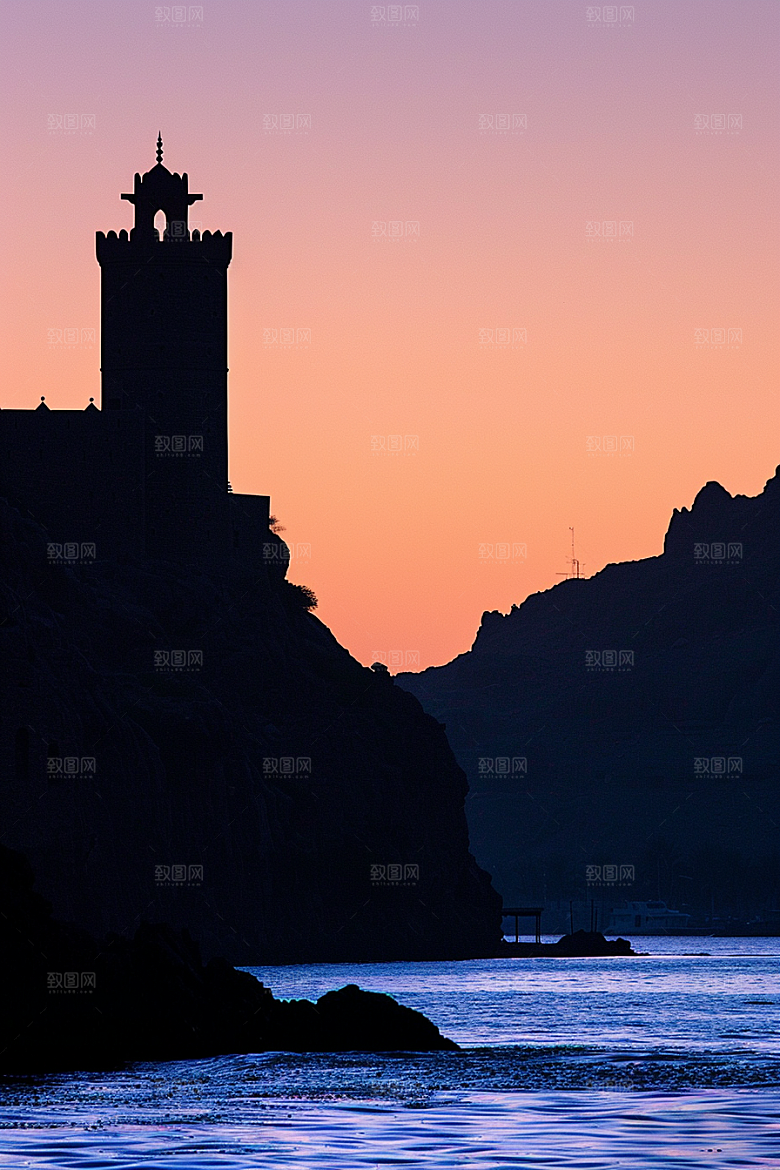 落日风光夕阳户外素材