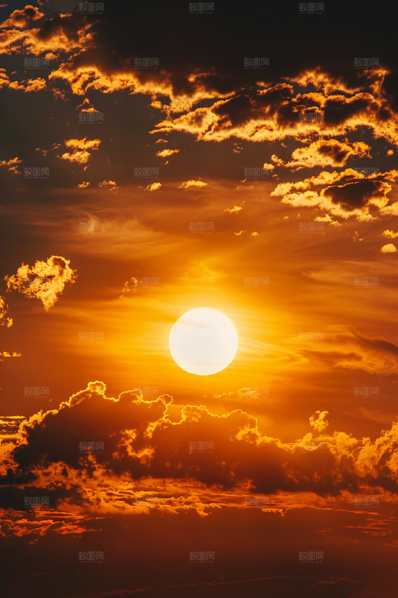 落日风光夕阳自然素材