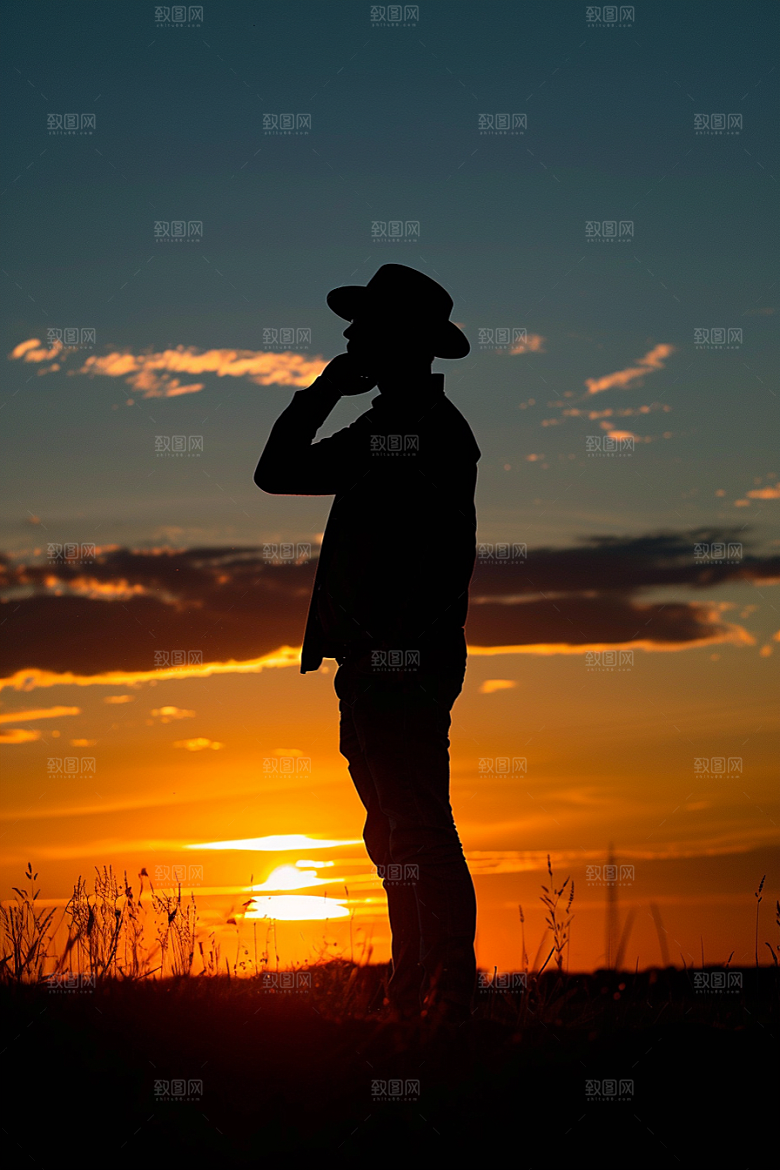 落日风光夕阳户外素材