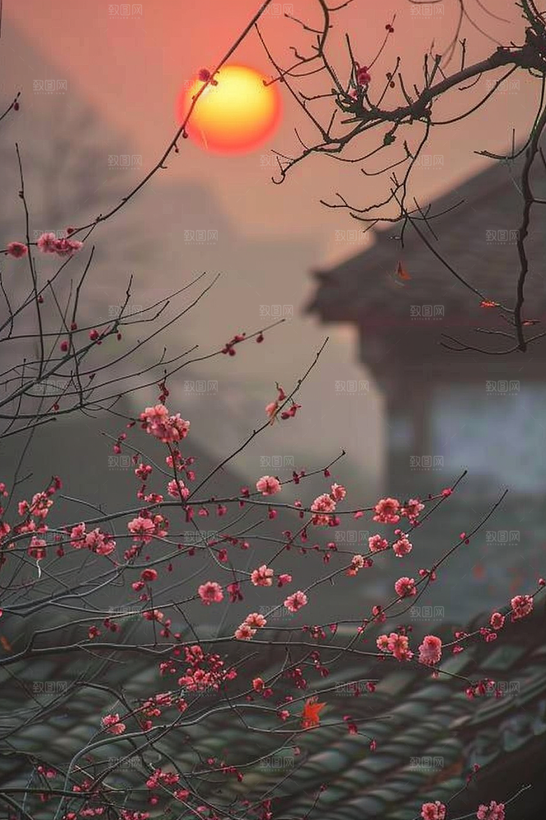 落日风光晚霞夕阳素材