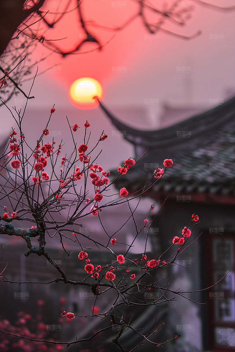 落日风光美景夕阳素材