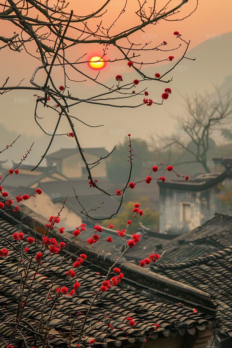 落日风光景色风景素材