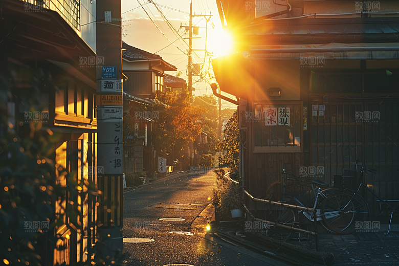 落日风光户外美景素材
