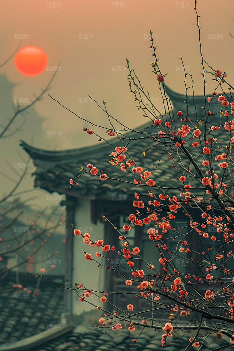 落日风光美景高清素材
