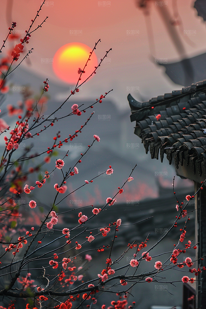 落日风光景色晚霞素材