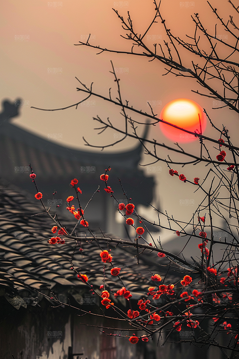 落日风光风景美景素材
