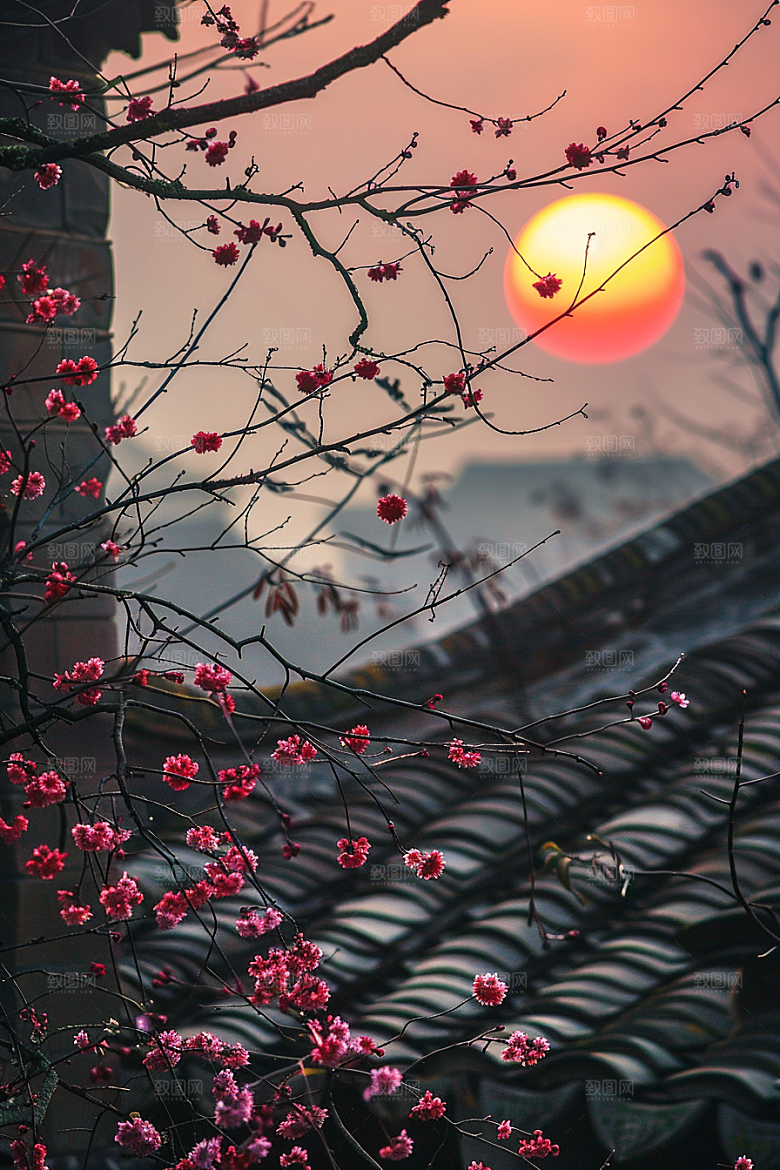 落日风光夕阳高清素材