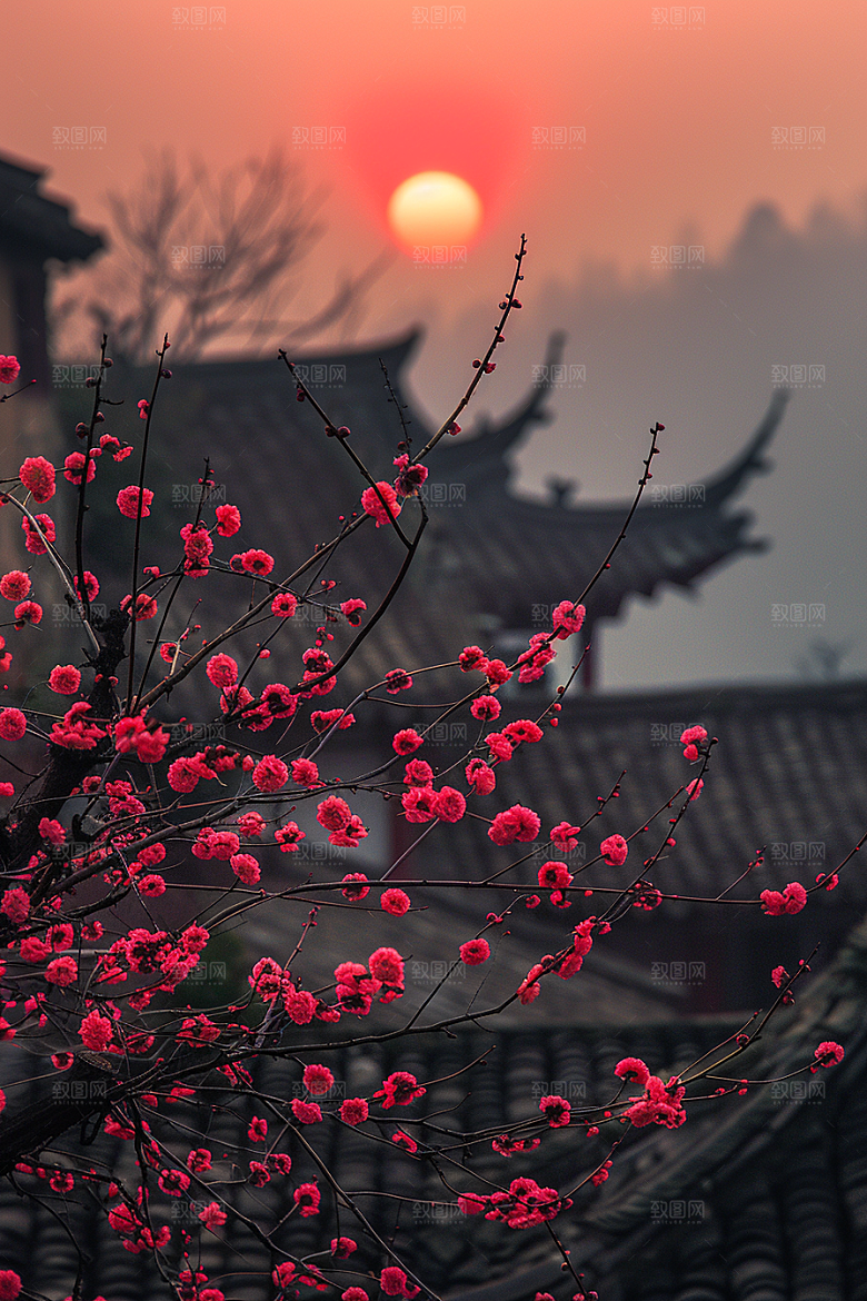 落日风光景色晚霞素材