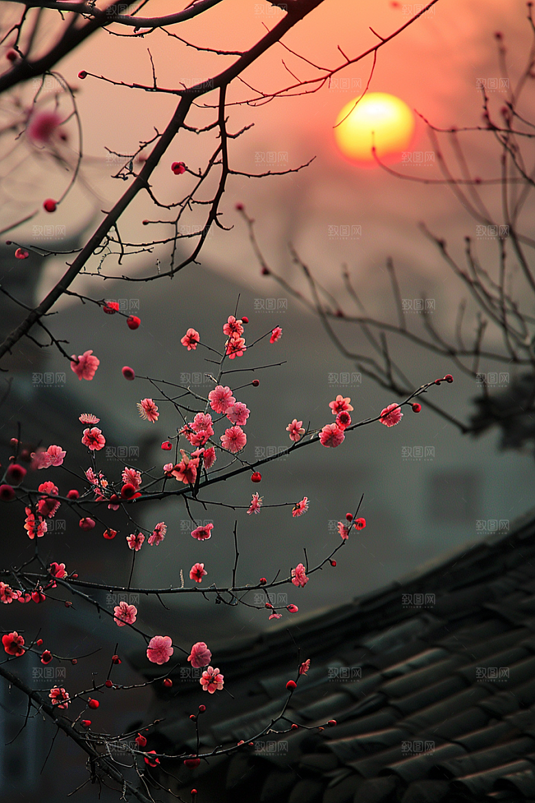 落日风光高清美景素材