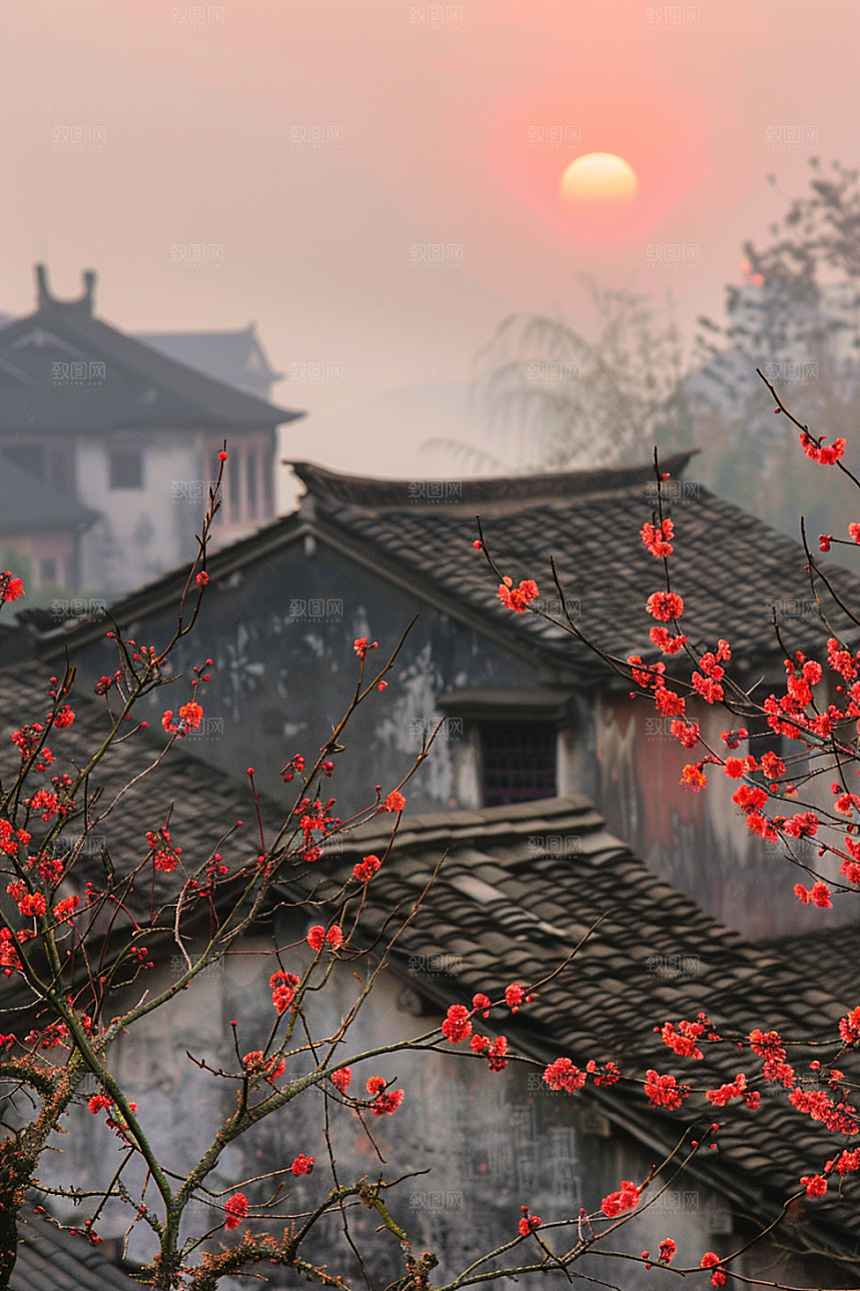 落日风光高清景色素材