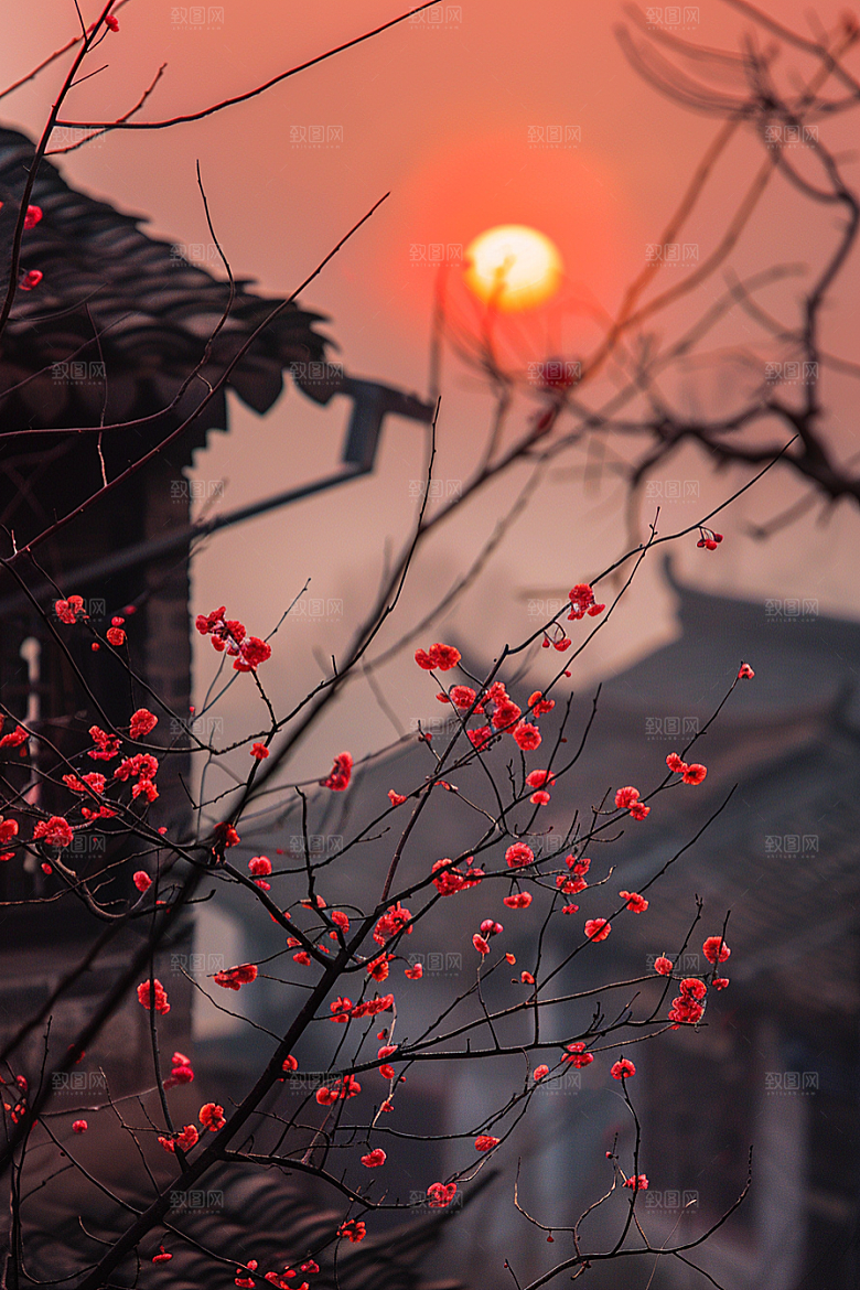 落日风光户外夕阳素材