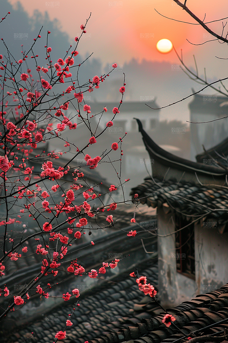 落日风光高清景色素材