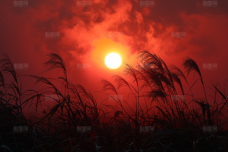 落日风光风景自然素材