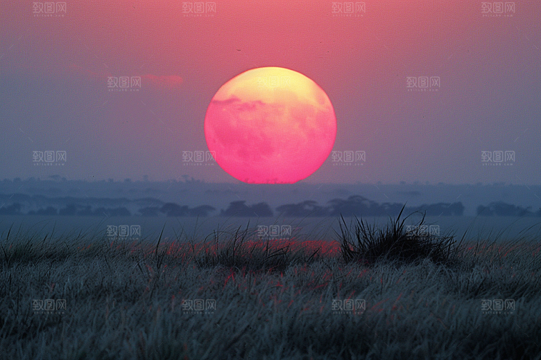 落日风光风景晚霞素材