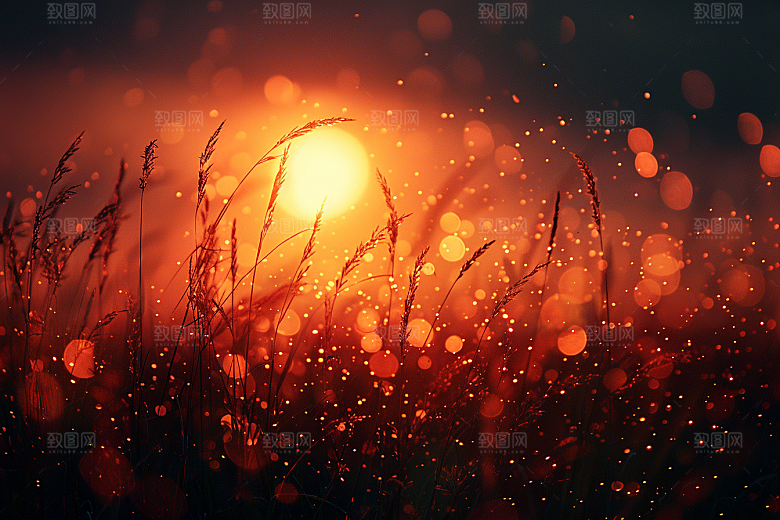 落日风光风景夕阳素材