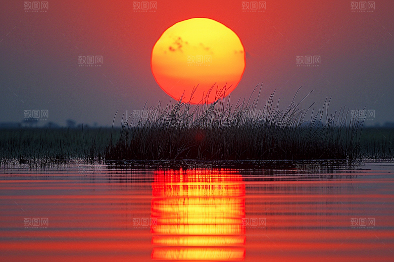 落日风光风景自然素材