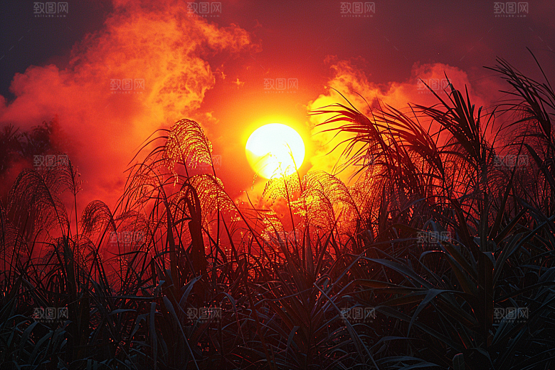 落日风光自然夕阳素材