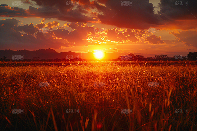 落日风光美景风景素材