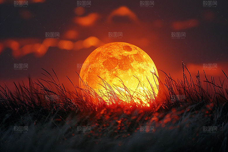 落日风光晚霞美景素材