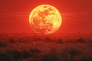落日风光夕阳景色素材