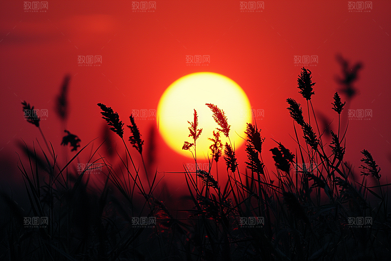 落日风光高清夕阳素材