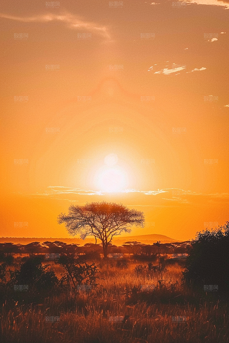 落日风光美景风景素材