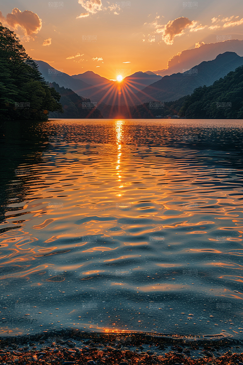 落日风光高清夕阳素材