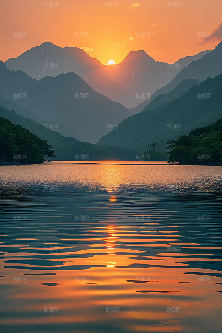 落日风光高清风景素材